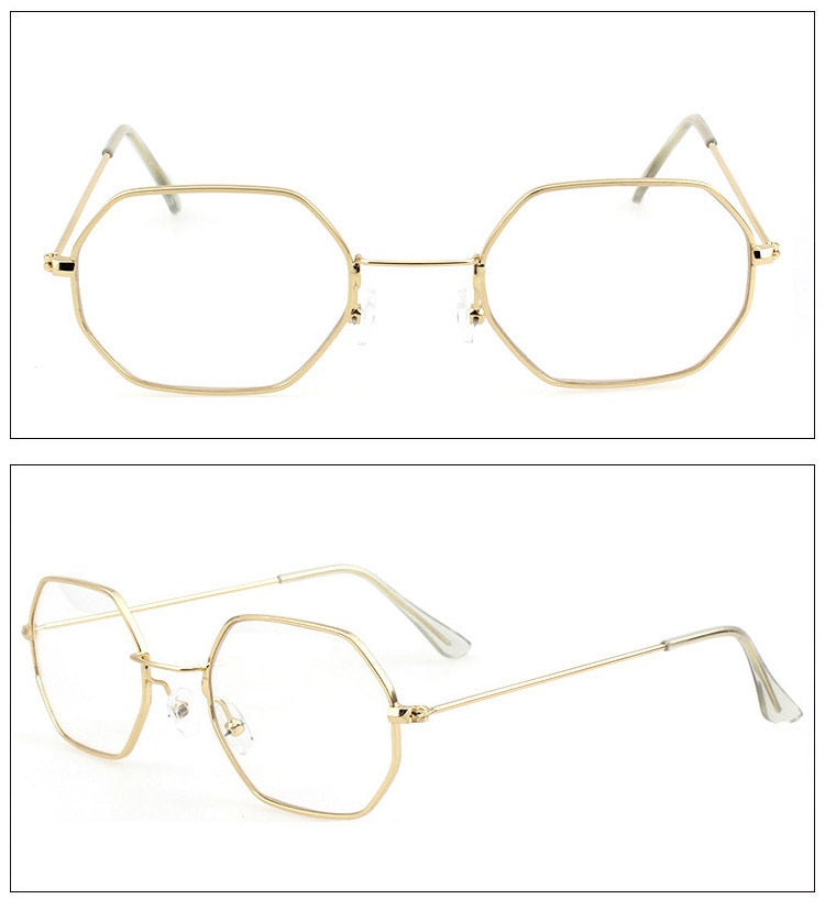 Polygonal Framed Sunglasses - Sunglasses Haven