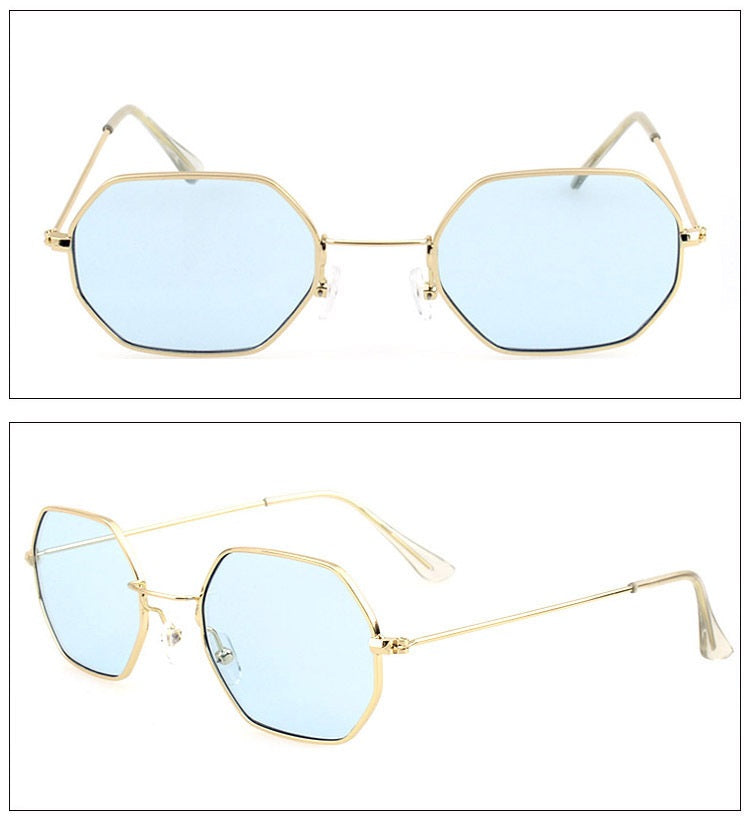 Polygonal Framed Sunglasses - Sunglasses Haven