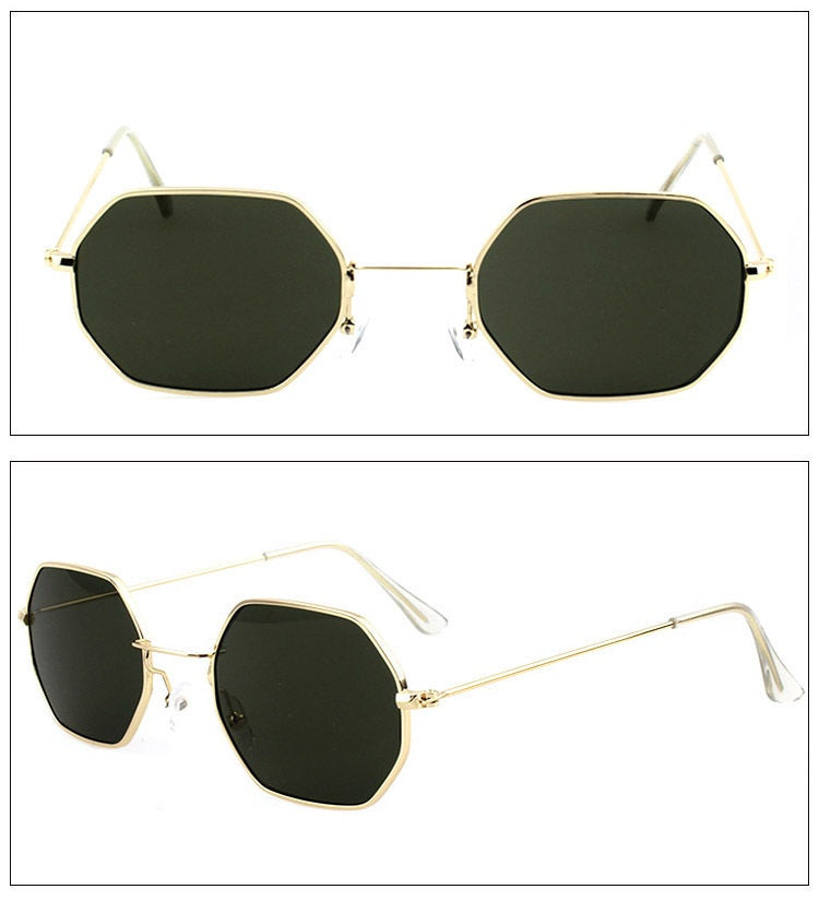 Polygonal Framed Sunglasses - Sunglasses Haven