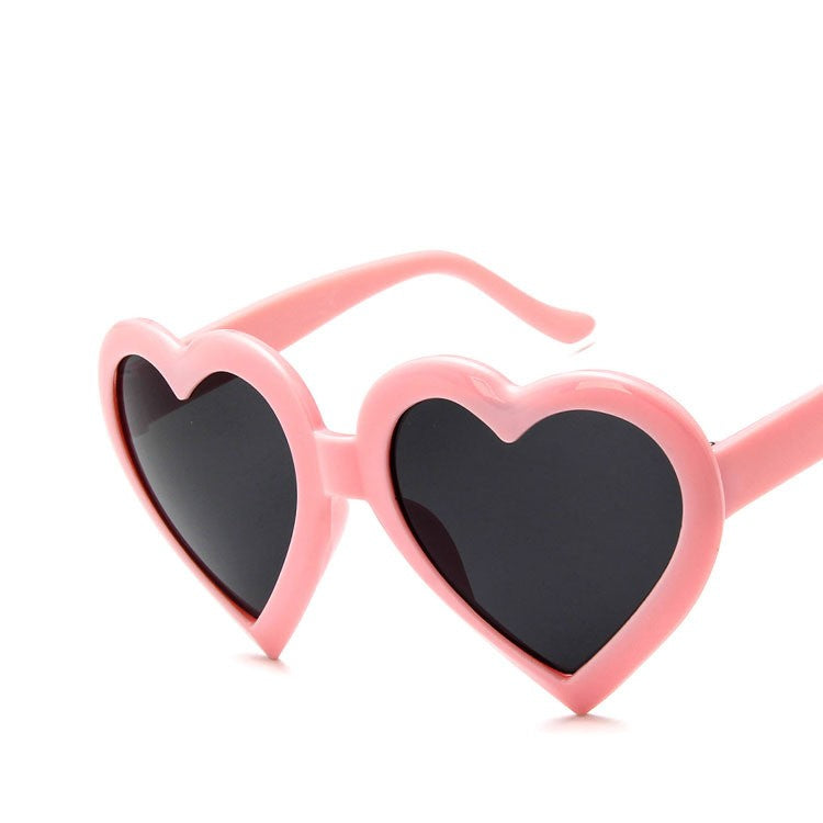 Colorful Heart-Shaped Sunglasses - Sunglasses Haven