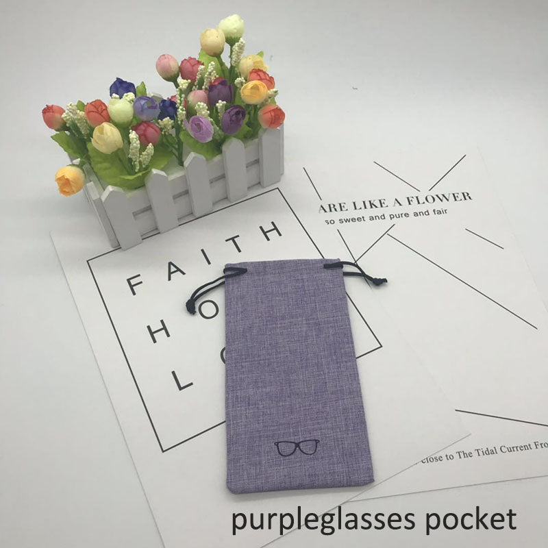 Cotton Linen Glasses Case - Sunglasses Haven