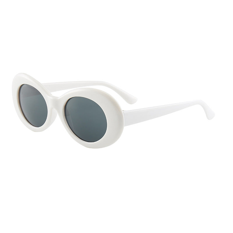 Elliptical Fashion Frame Sunglasses - Sunglasses Haven