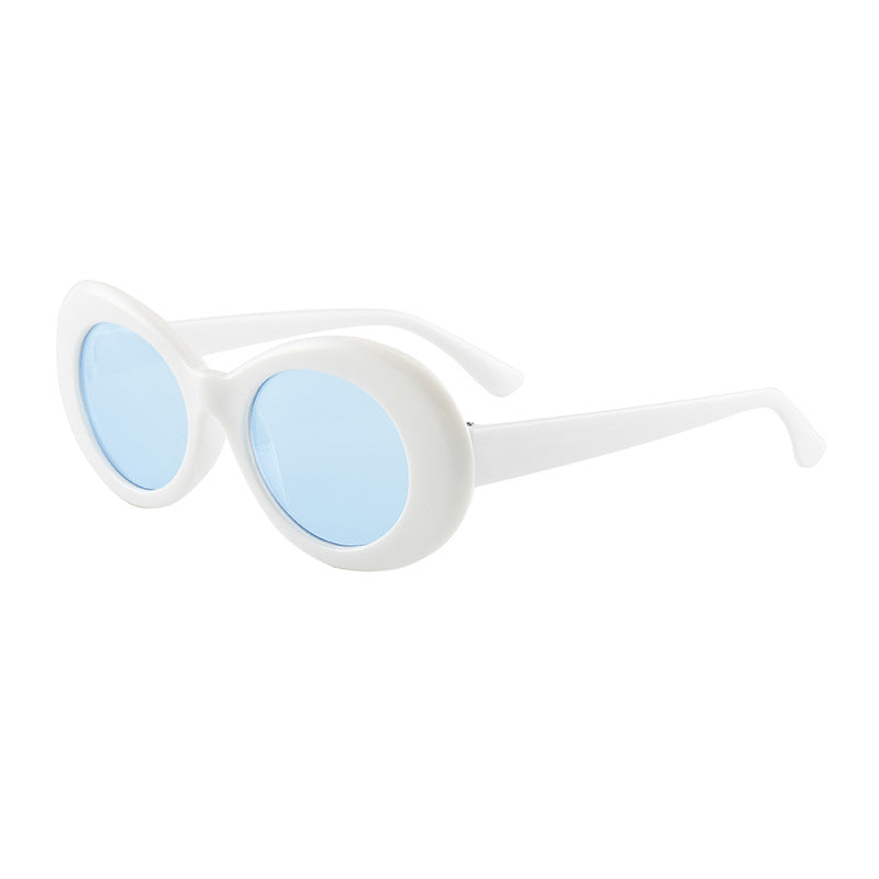 Elliptical Fashion Frame Sunglasses - Sunglasses Haven