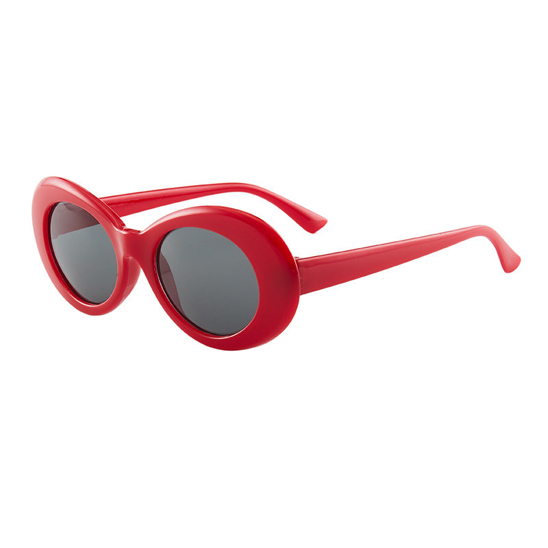 Elliptical Fashion Frame Sunglasses - Sunglasses Haven