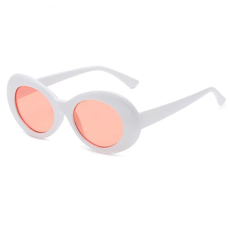 Elliptical Fashion Frame Sunglasses - Sunglasses Haven