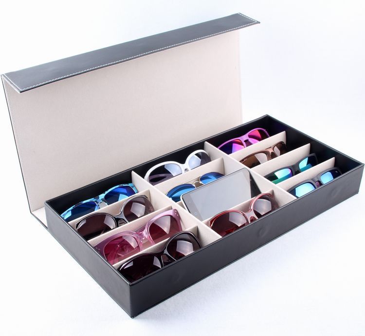 High-End Synthetic Leather Glasses Display Box - Sunglasses Haven