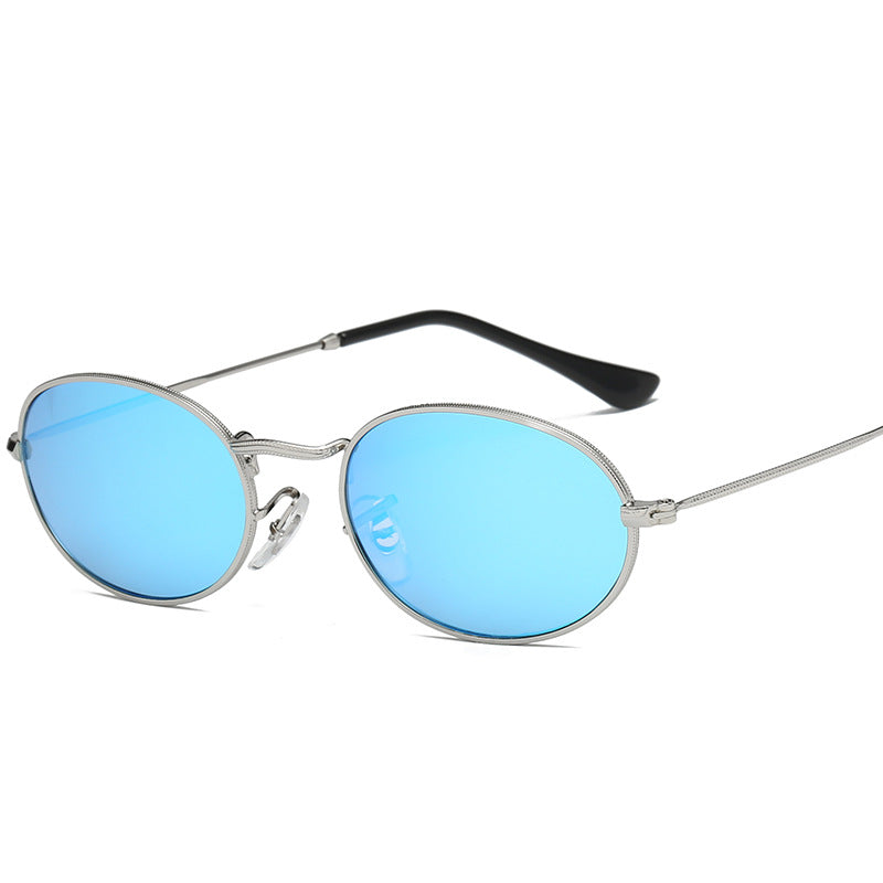 Luxury Oval Metal Sunglasses - Sunglasses Haven