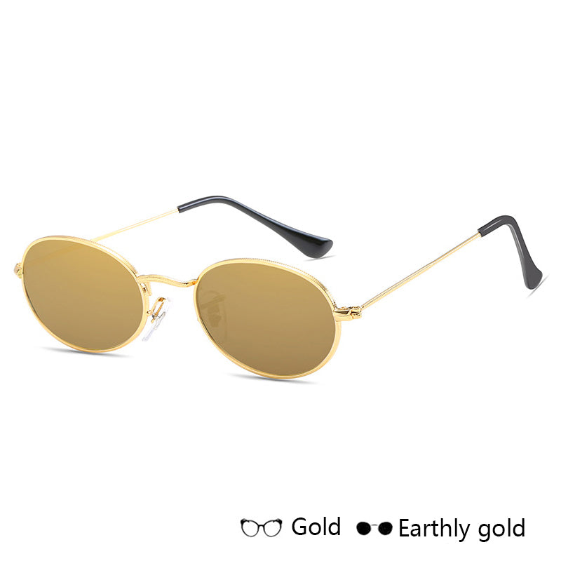 Luxury Oval Metal Sunglasses - Sunglasses Haven