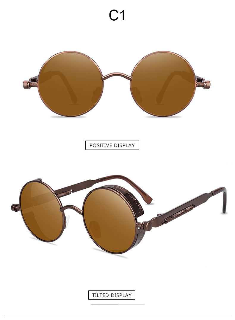 Metal Spring Steampunk Sunglasses - Sunglasses Haven