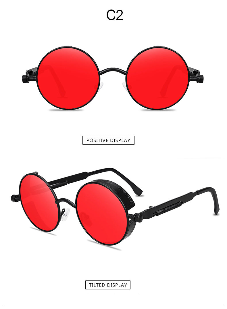 Metal Spring Steampunk Sunglasses - Sunglasses Haven