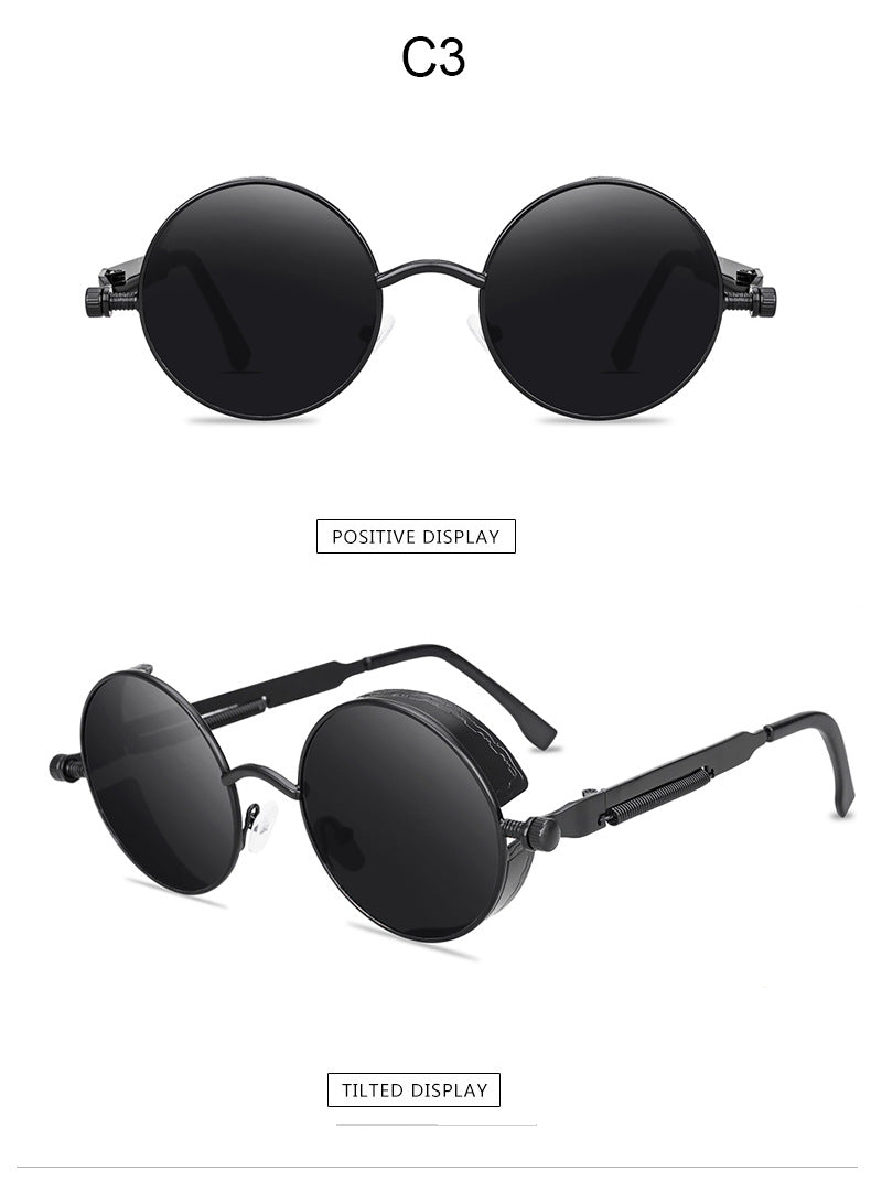 Metal Spring Steampunk Sunglasses - Sunglasses Haven