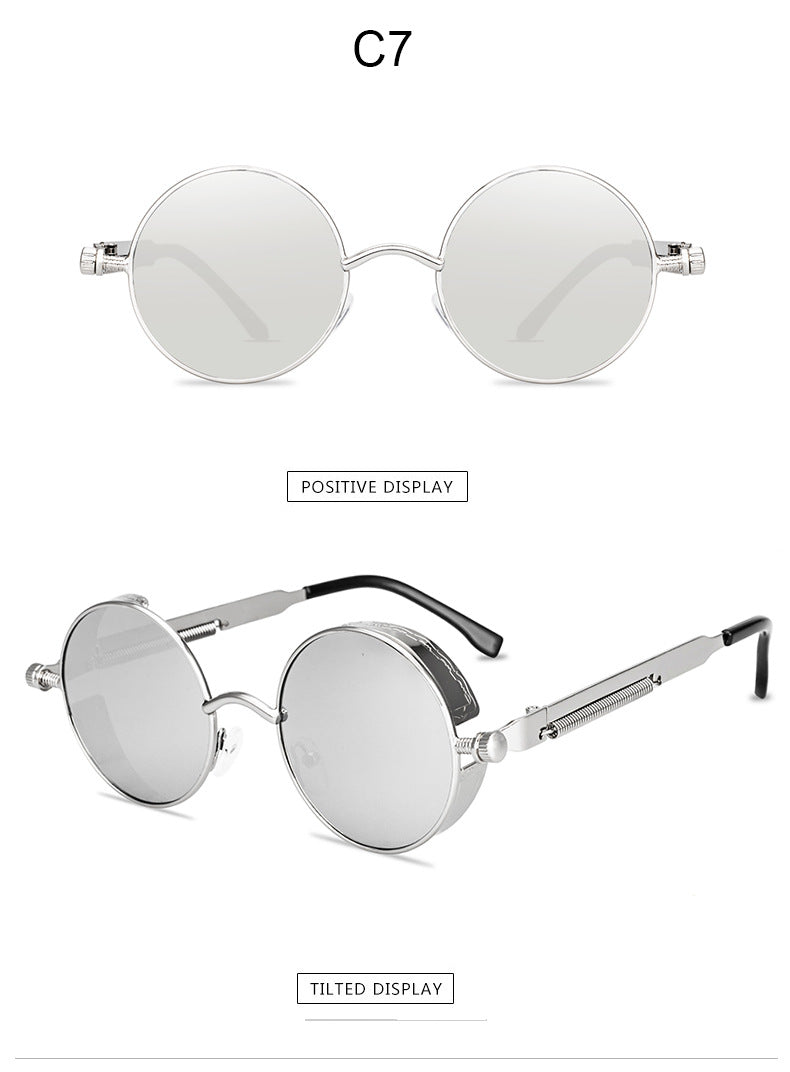 Metal Spring Steampunk Sunglasses - Sunglasses Haven