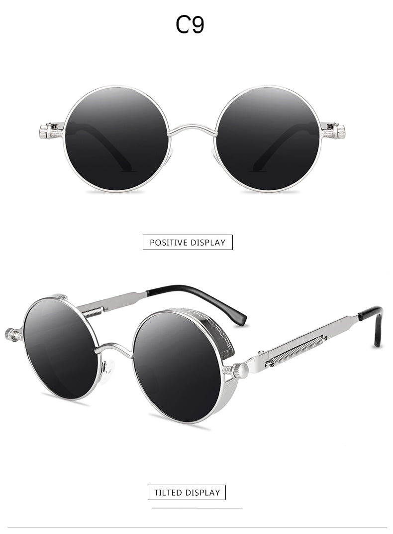 Metal Spring Steampunk Sunglasses - Sunglasses Haven