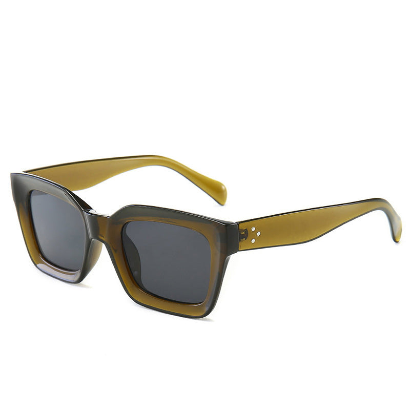 Pointed Square Frame Sunglasses - Sunglasses Haven