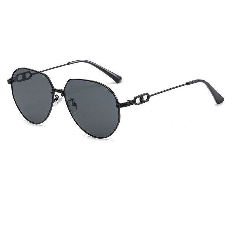 Polygonal Aviator Sunglasses - Sunglasses Haven