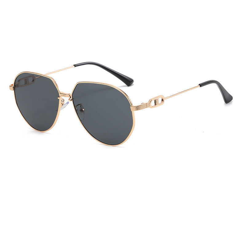 Polygonal Aviator Sunglasses - Sunglasses Haven