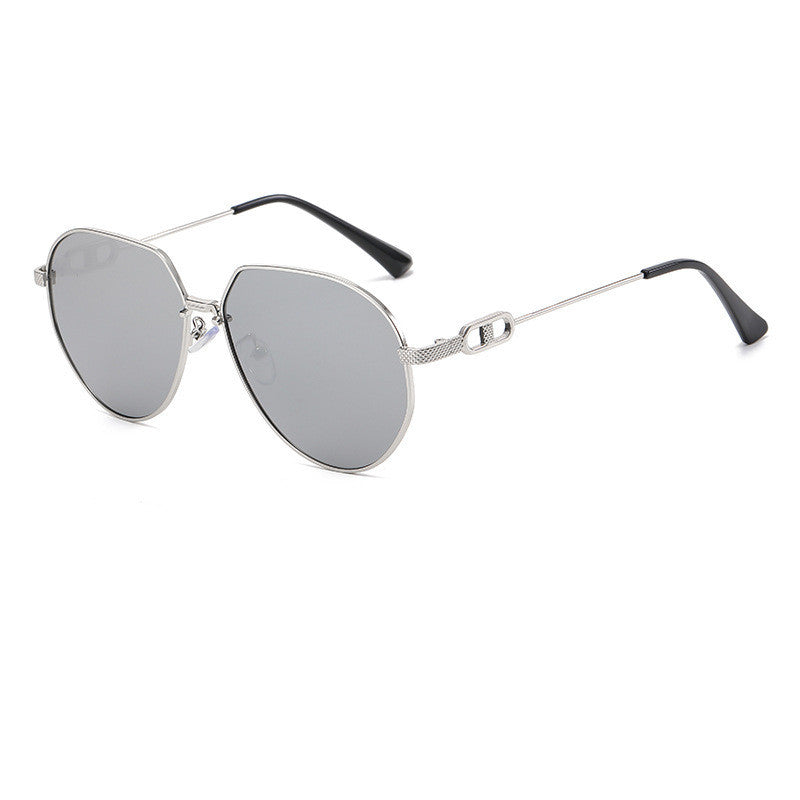 Polygonal Aviator Sunglasses - Sunglasses Haven