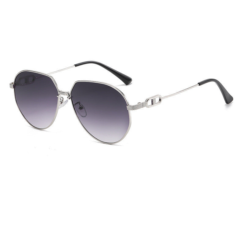 Polygonal Aviator Sunglasses - Sunglasses Haven