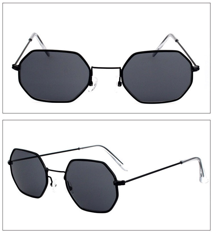 Polygonal Framed Sunglasses - Sunglasses Haven