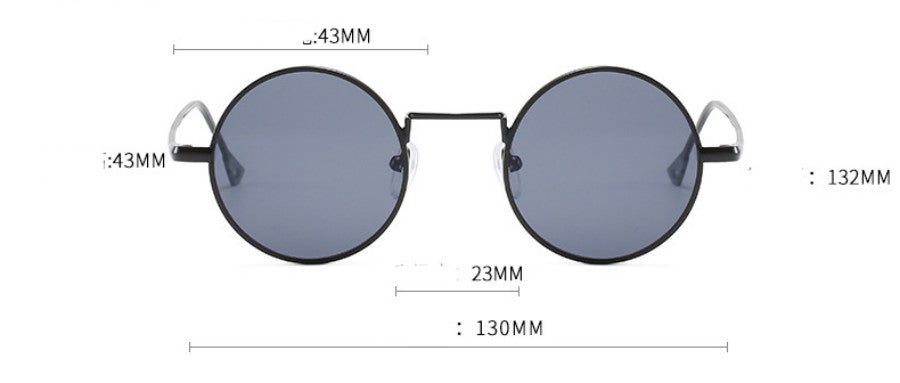 Round Frame Retro Sunglasses - Sunglasses Haven